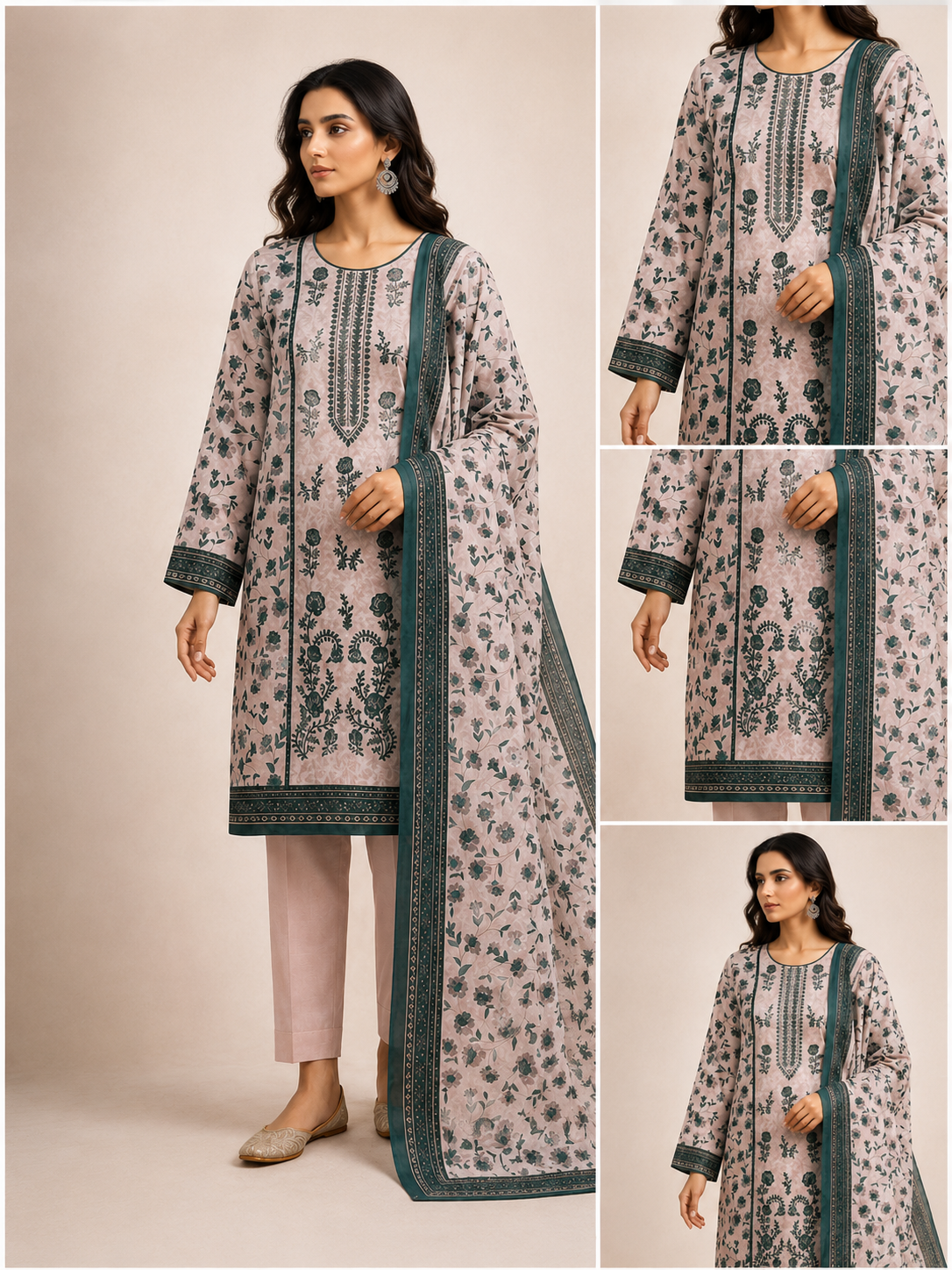 Premium Stitched 2-Piece / 3-Piece Inspired Floral Collection