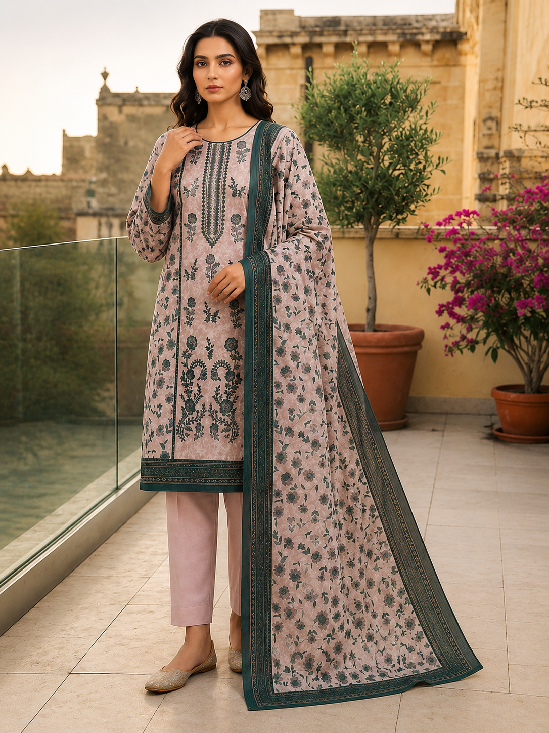 Premium Stitched 2-Piece / 3-Piece Inspired Floral Collection